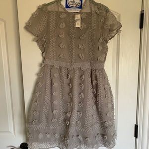 Anyhropologie grey dress